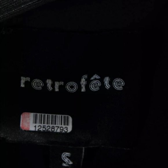 Retrofete | Andrea Gown In Gunmetal Silver Size S - Picture 9 of 14